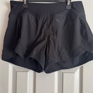 Sleek Black Women's Athletic Shorts
